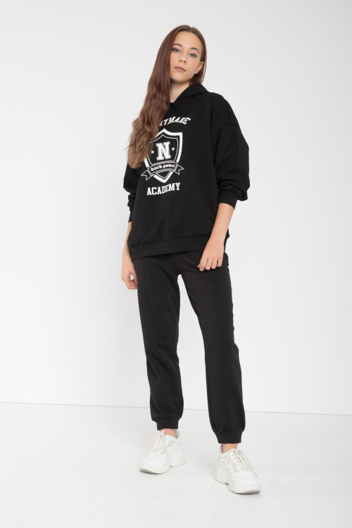 Czarne spodnie dresowe
