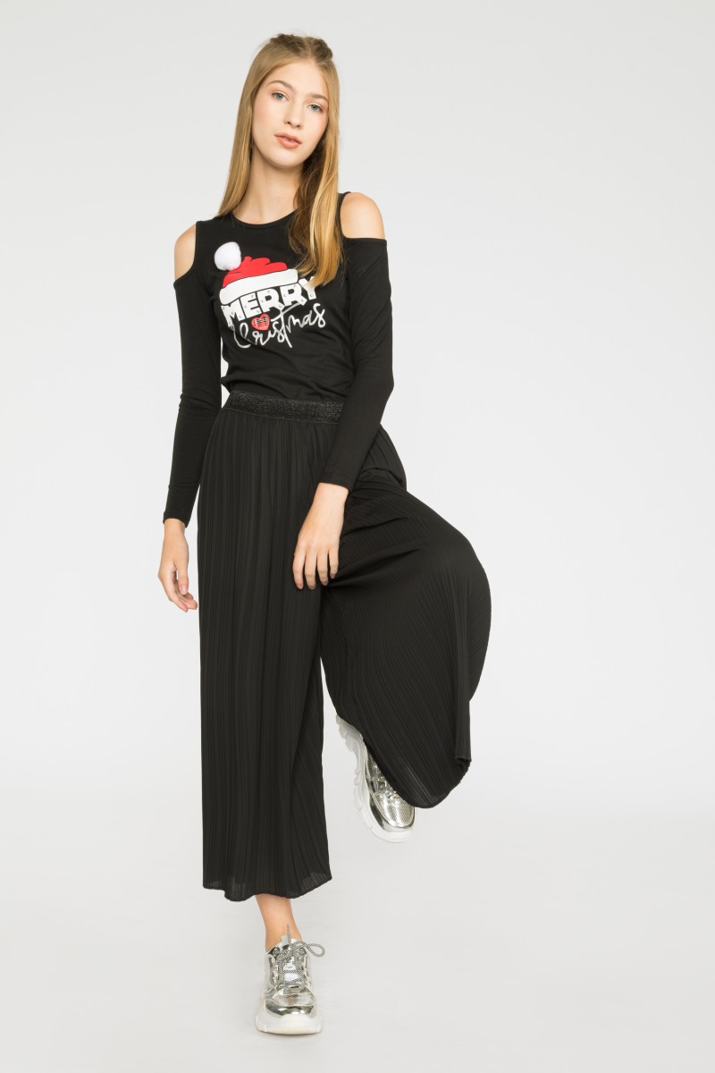 T-shirt z długim rękawem dla dziewczyny MERRY CHRISTMAS | Reporter