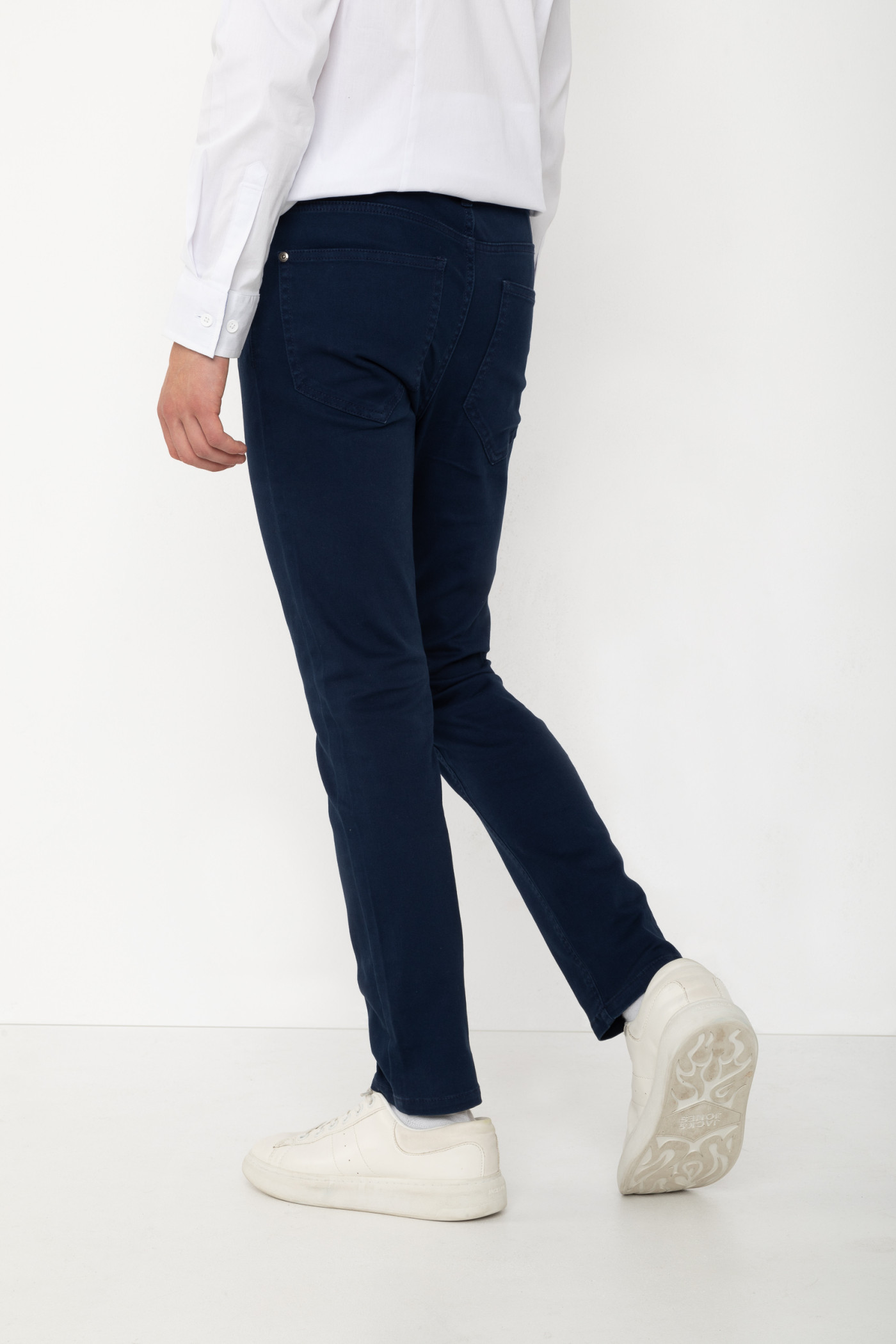 Granatowe spodnie SLIM