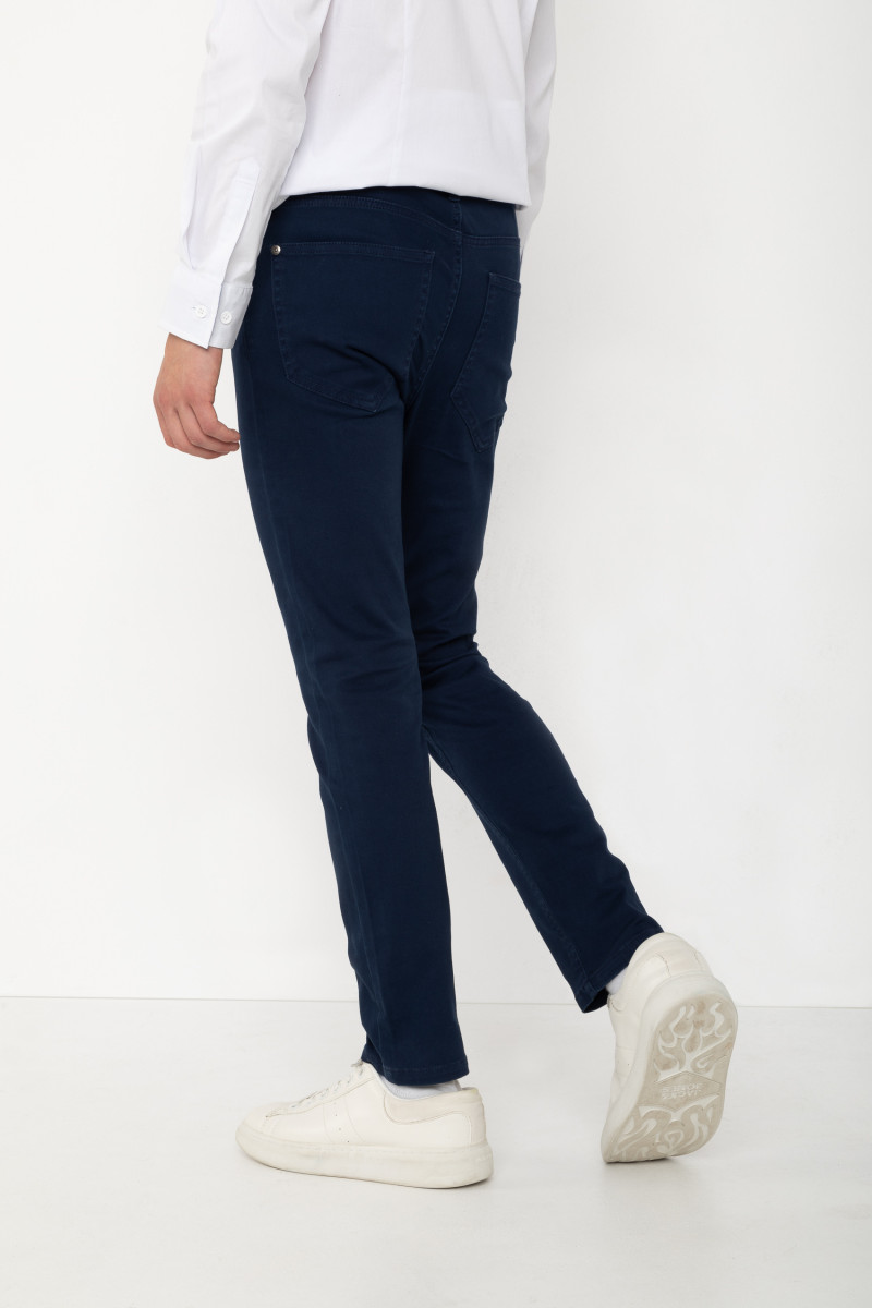 Granatowe spodnie SLIM