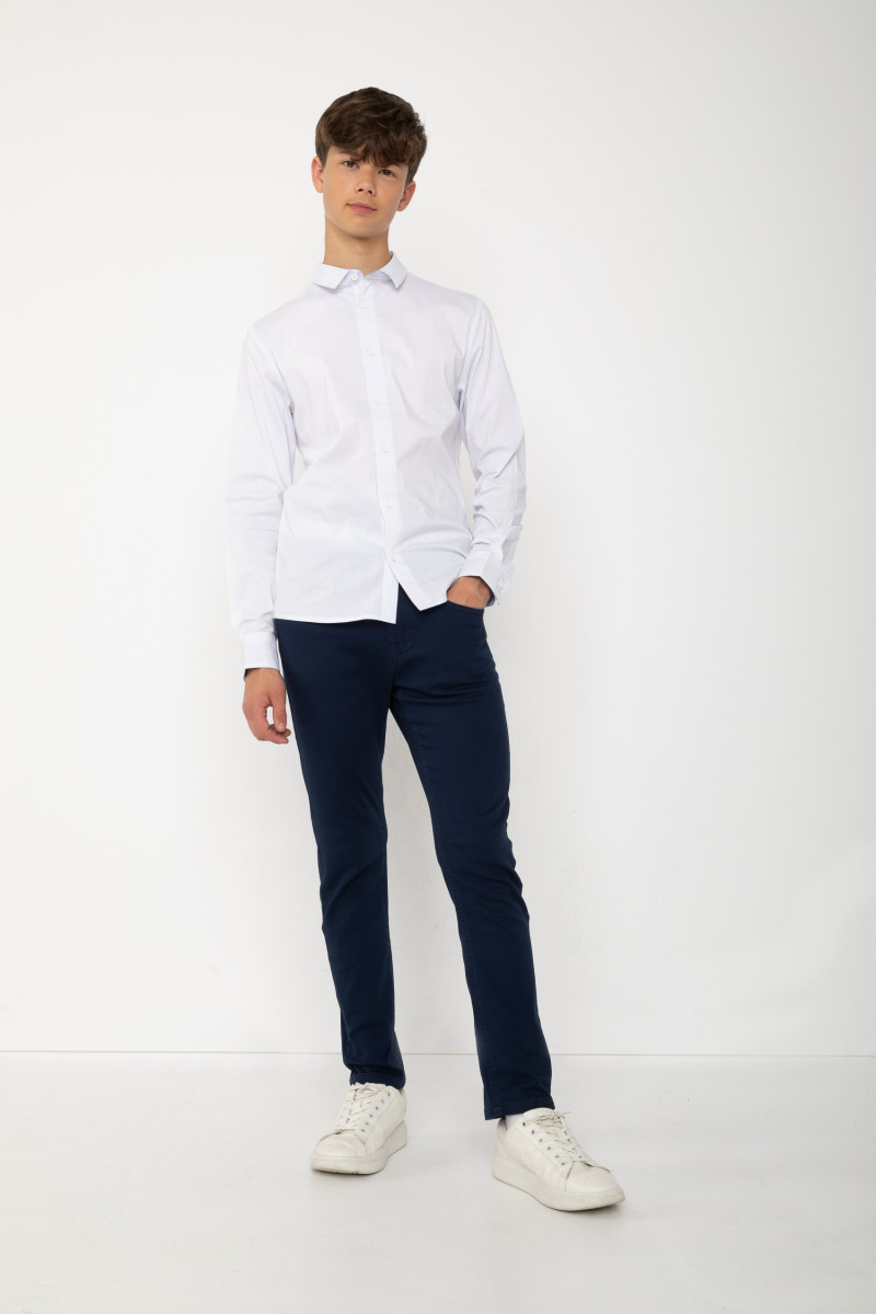 Granatowe spodnie SLIM