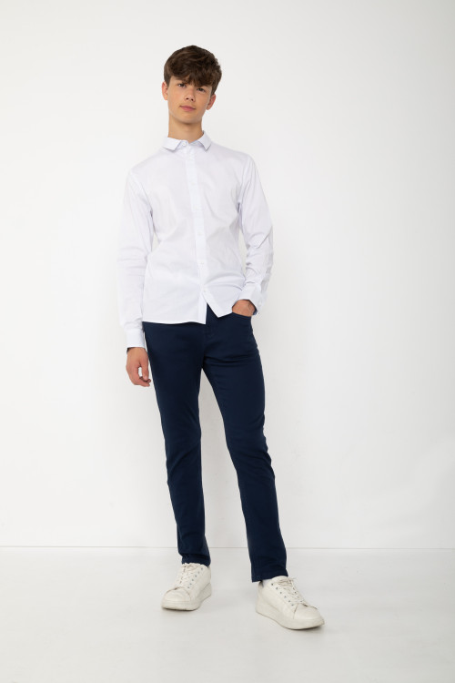 Granatowe spodnie SLIM