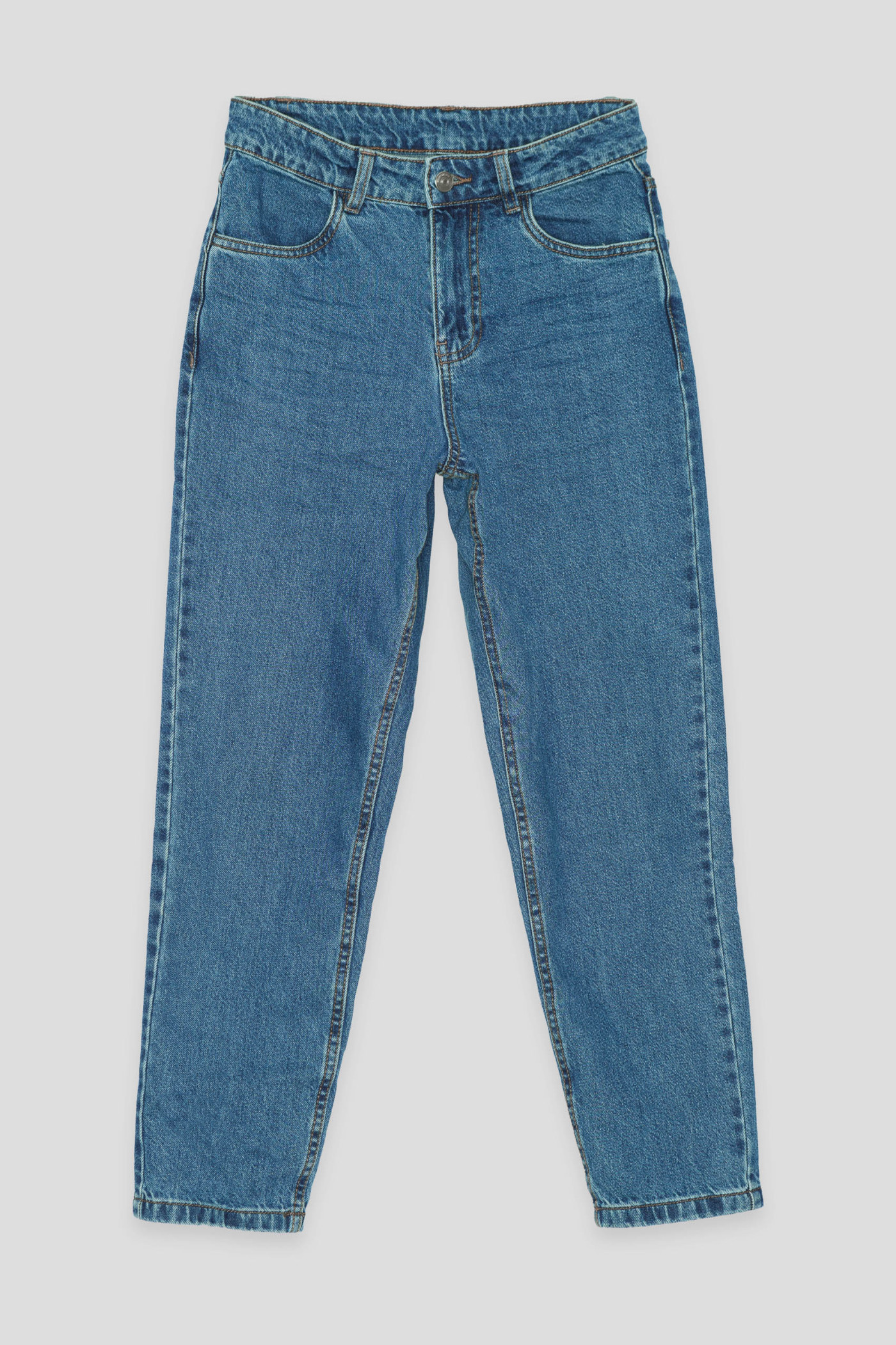 Niebieskie jeansy typu MOM FIT