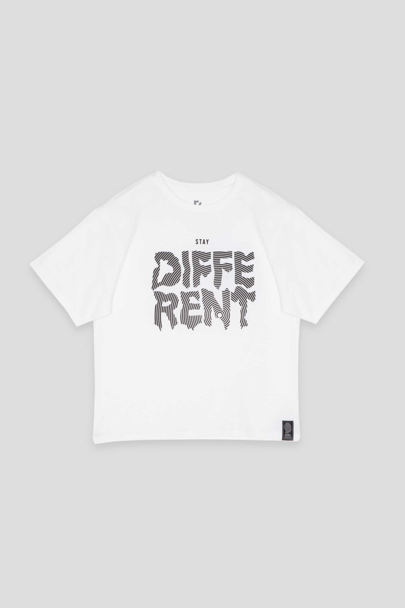 Biały T-Shirt z nadrukiem z przodu
