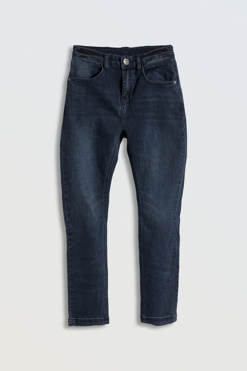 Granatowe klasyczne jeansy LOOSE