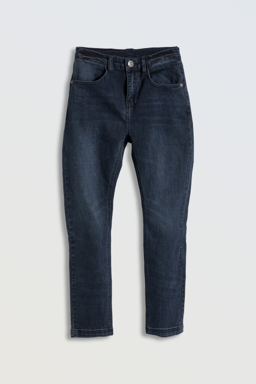 Granatowe klasyczne jeansy LOOSE