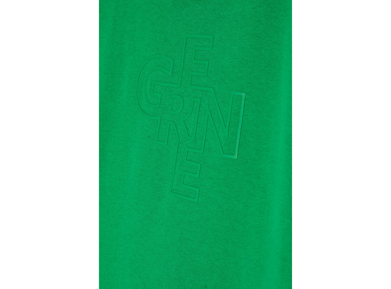 Zielona bluza z kapturem z nadrukiem z przodu