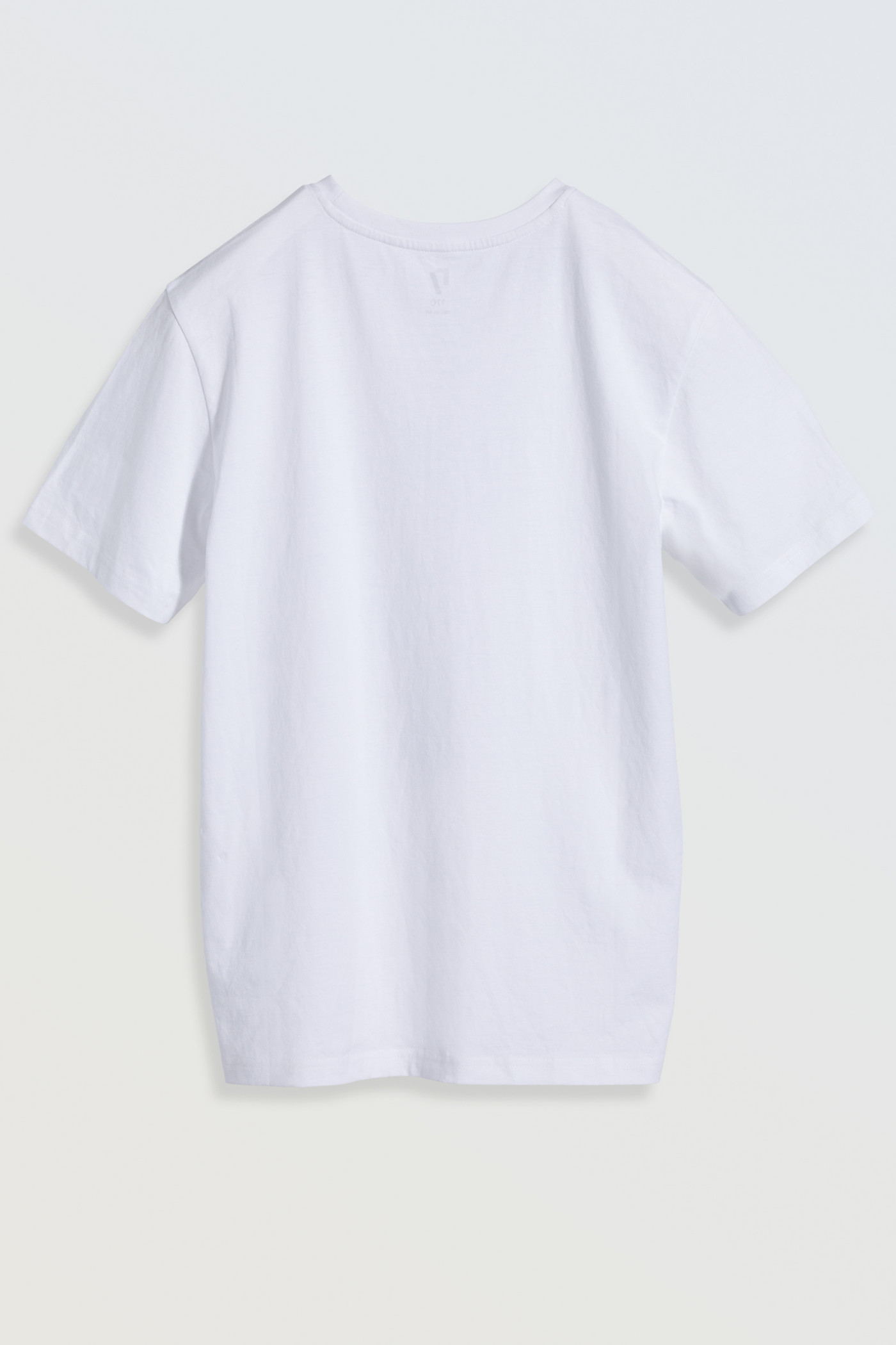 Biały T-shirt z motywem krawatu