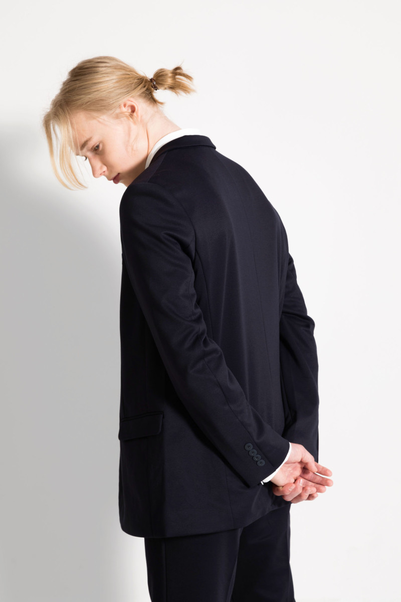 Granatowa marynarka garniturowa, granatowy