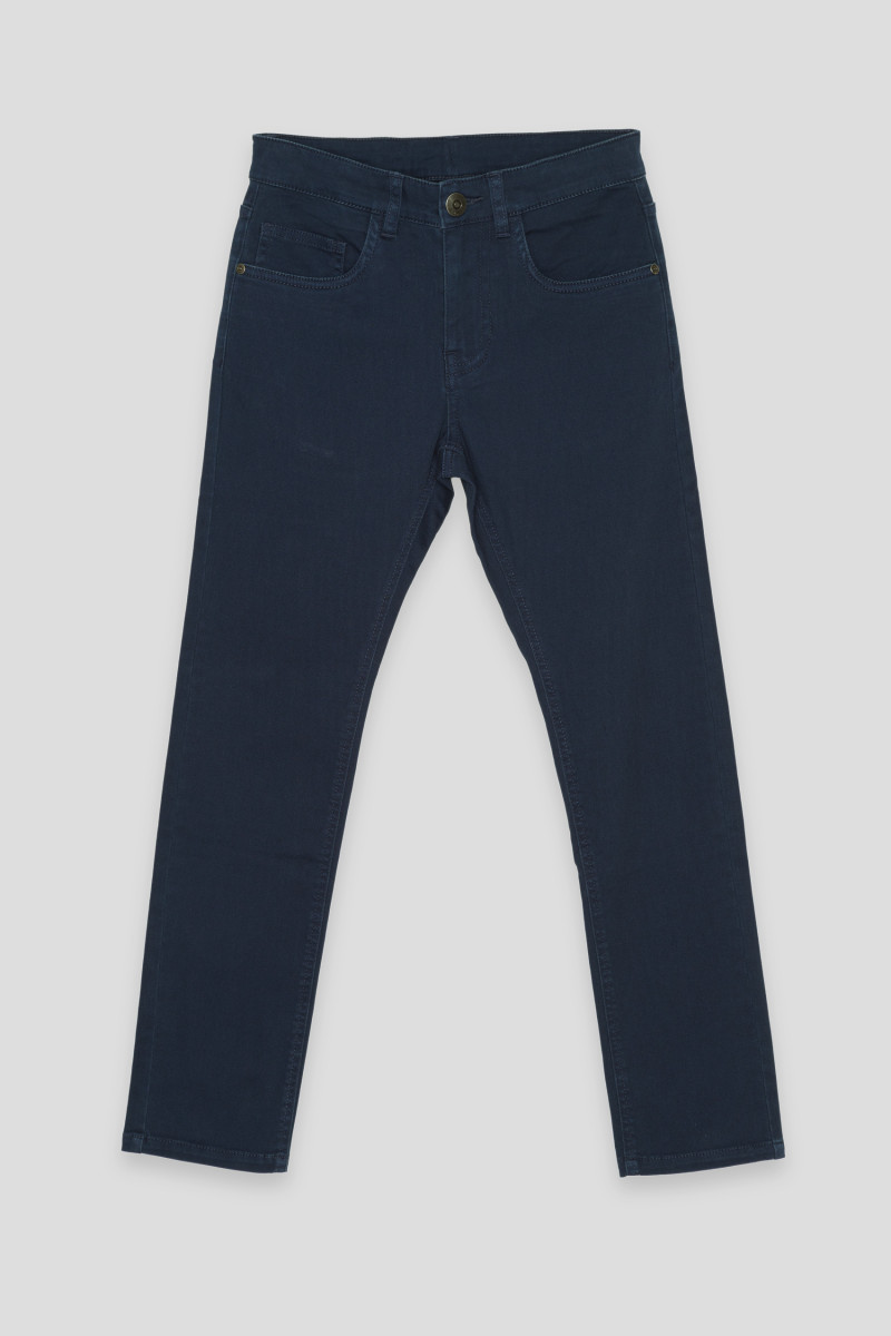 Granatowe spodnie SLIM