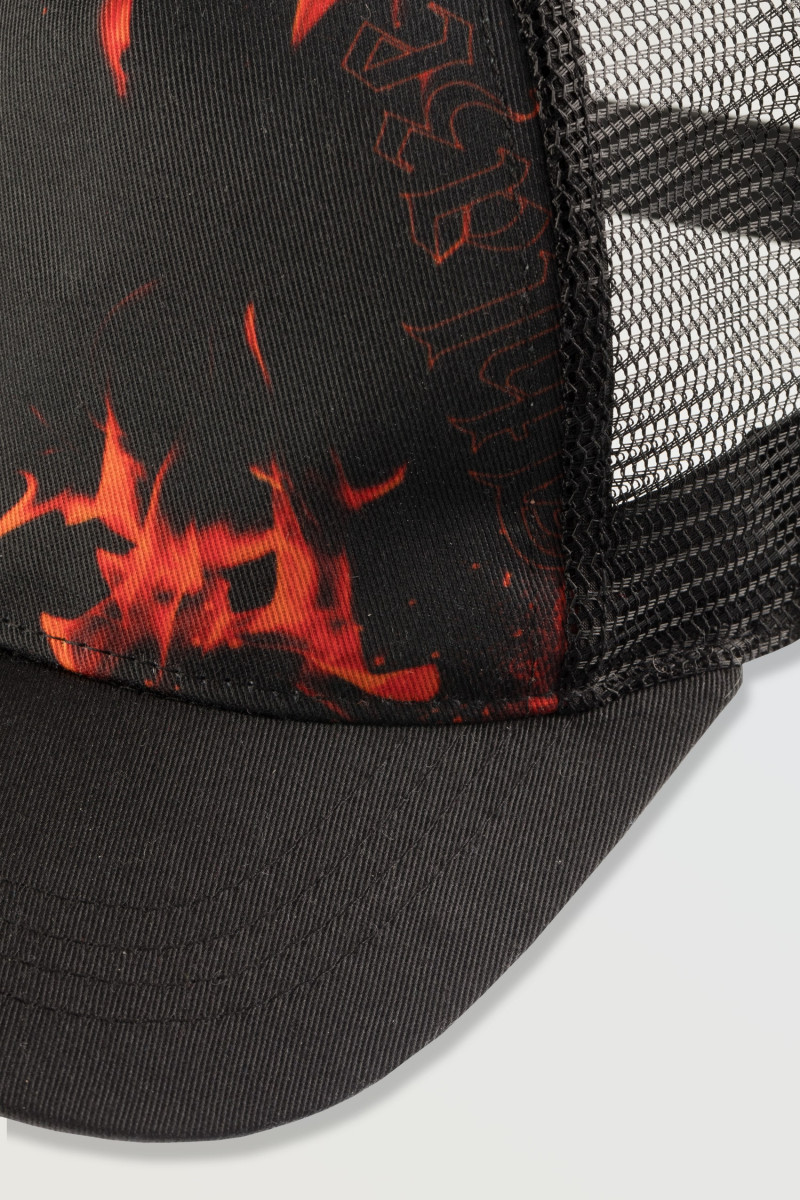 Czapka z daszkiem z kolorową grafiką, multikolor