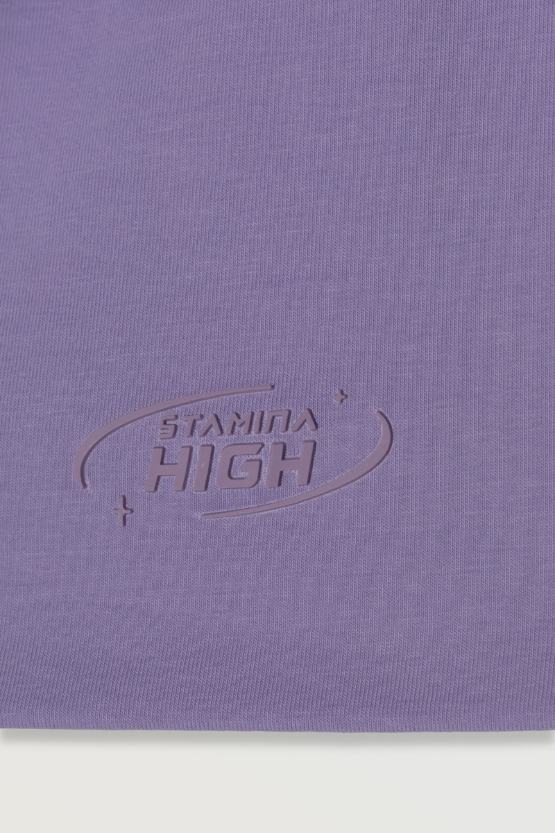 Fioletowa czapka z aplikacją, fioletowy