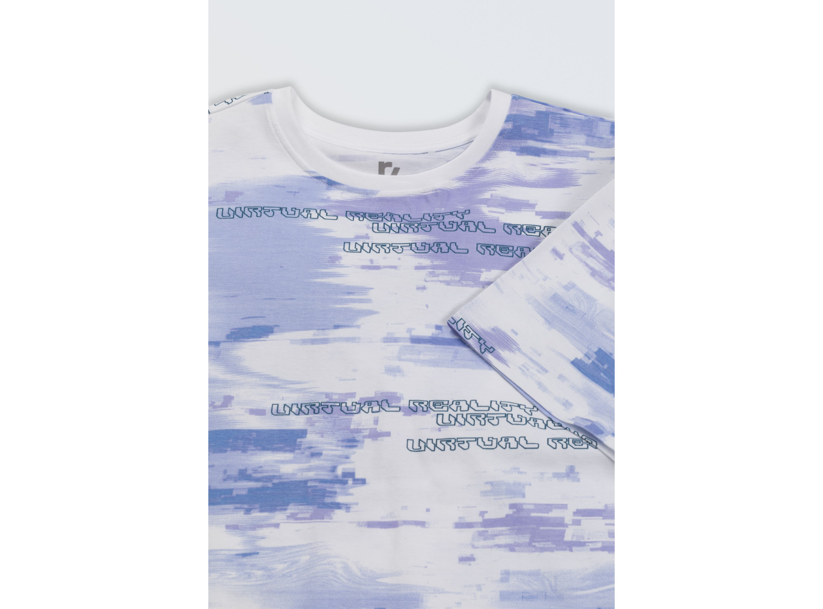 T-shirt oversize z kolorowym nadrukiem na całości