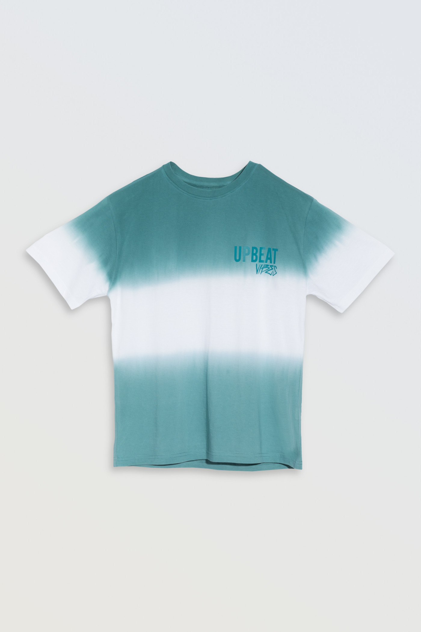 Cieniowany t-shirt z nadrukiem z przodu