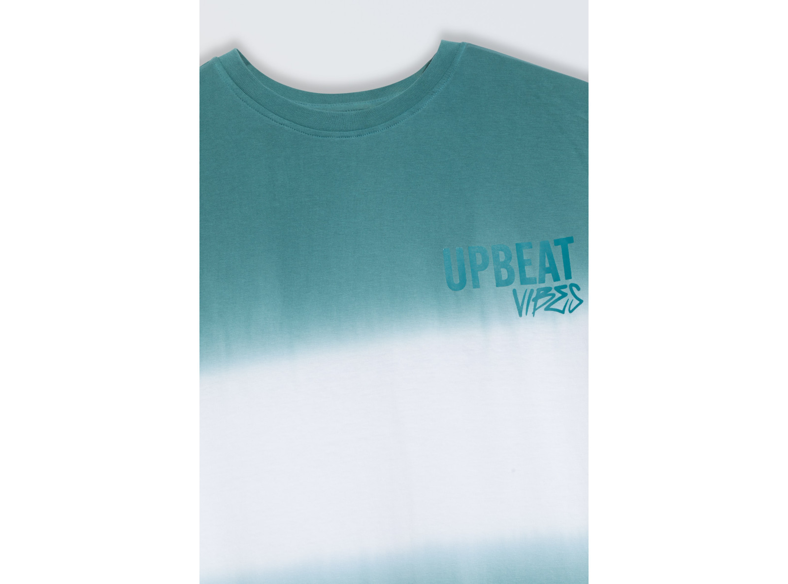 Cieniowany t-shirt z nadrukiem z przodu