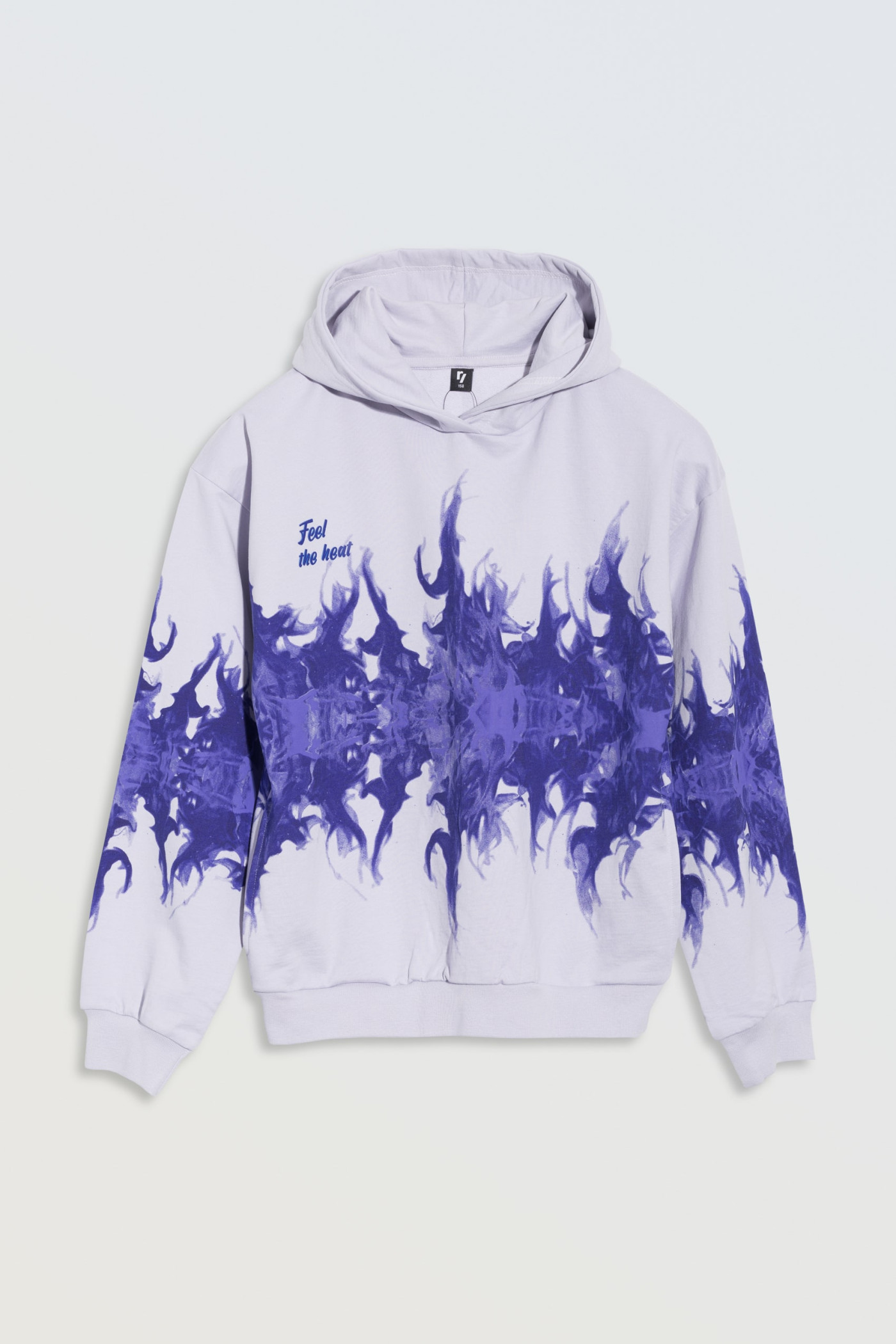 Bluza z kapturem w odcieniach fioletu z nadrukiem