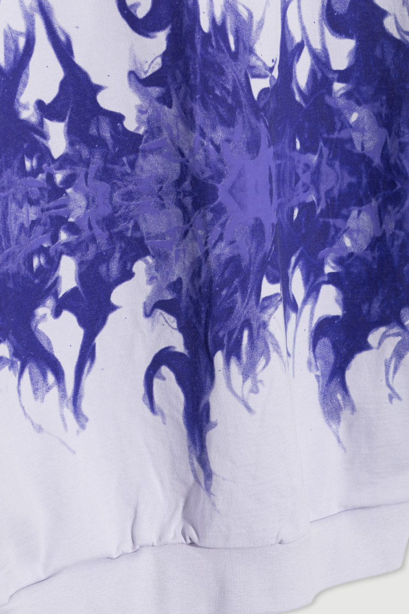 Bluza z kapturem w odcieniach fioletu z nadrukiem