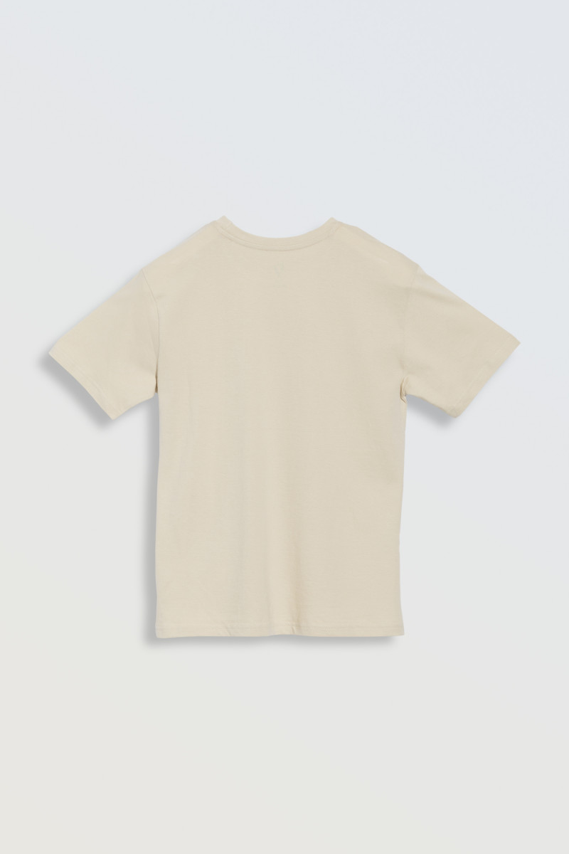Beżowy t-shirt z motywem deskorolki