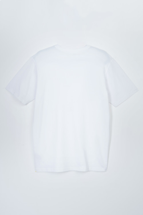 Biały t-shirt bez nadruków