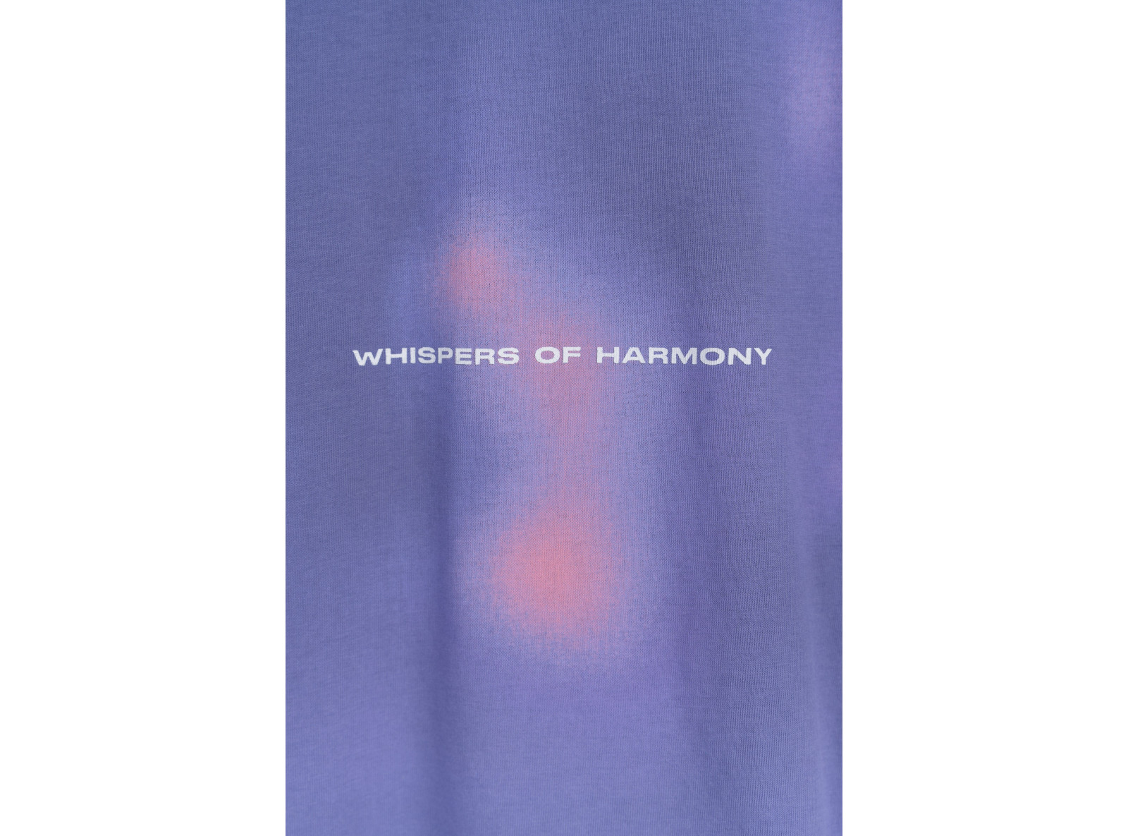 Fioletowy  t-shirt oversize z kolorowym nadrukiem z przodu