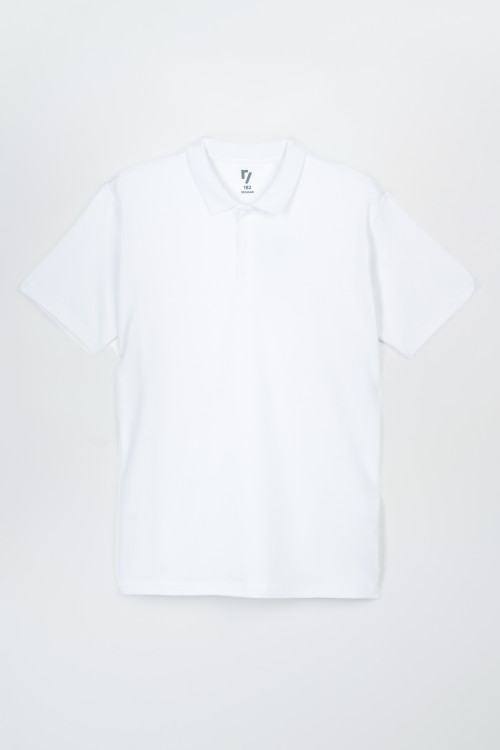 Biała koszulka polo z krótkim rękawem