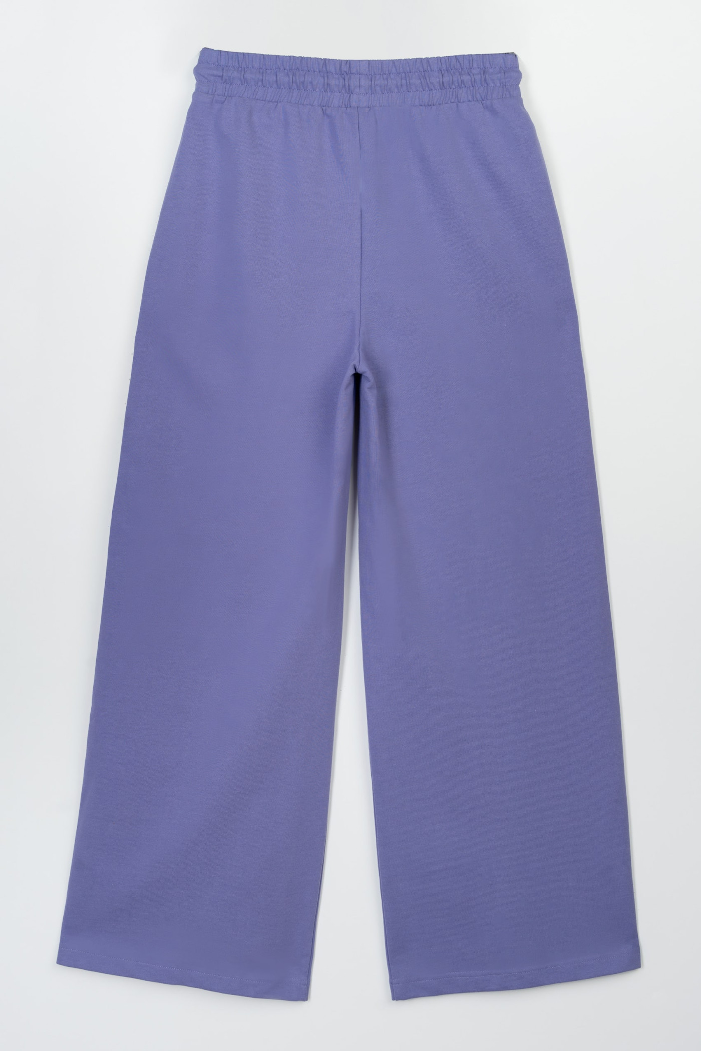 Fioletowe spodnie dresowe z nogawkami typu wide leg