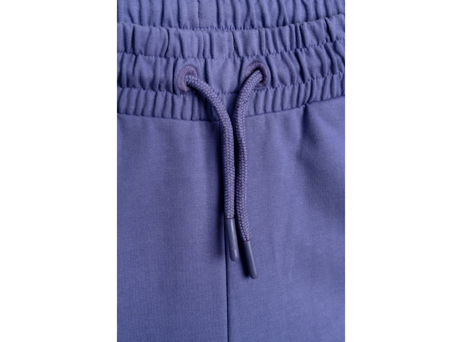 Fioletowe spodnie dresowe z nogawkami typu wide leg