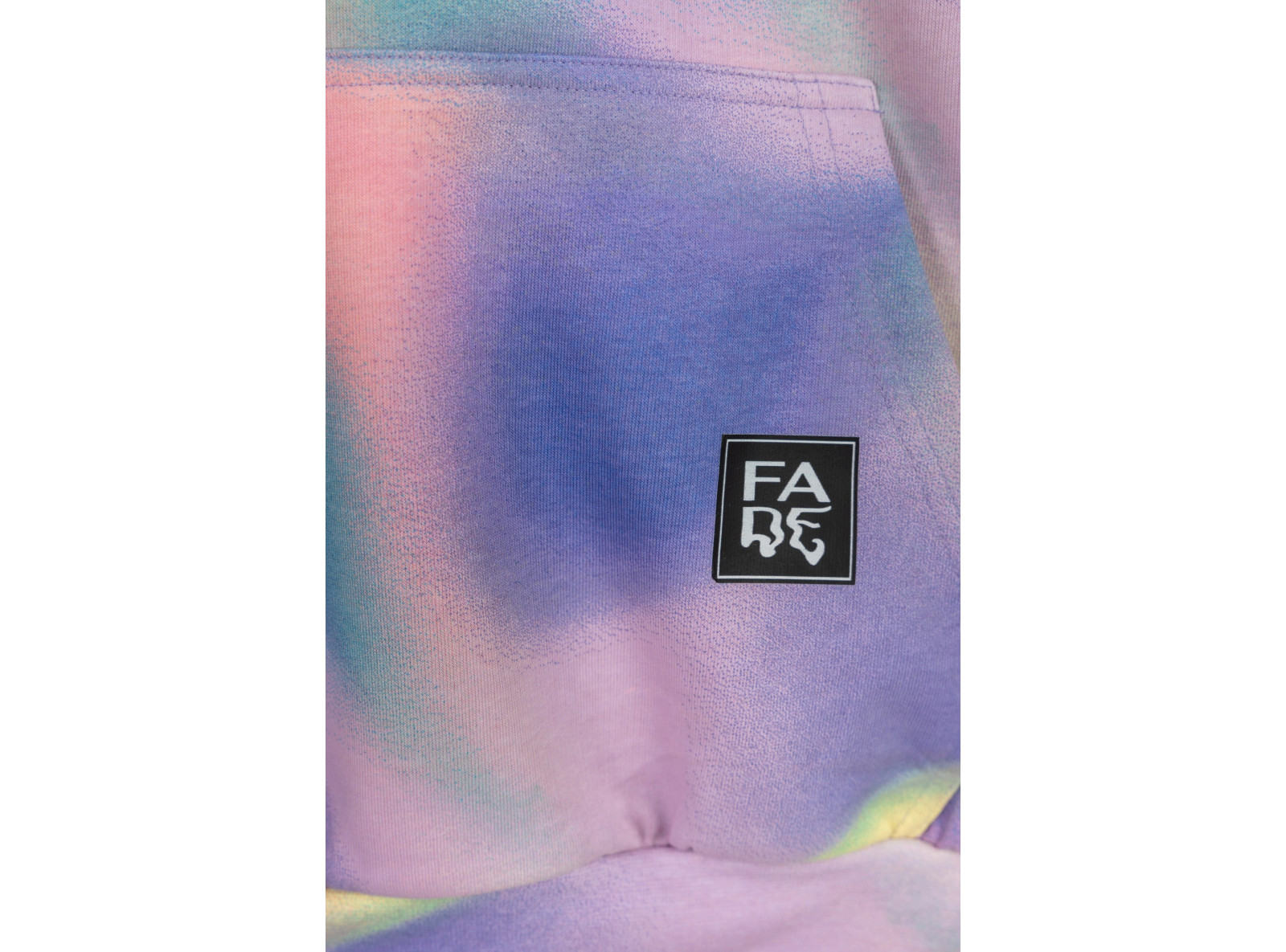 Kolorowa bluza REGULAR z kapturem z efektem ombre na całości