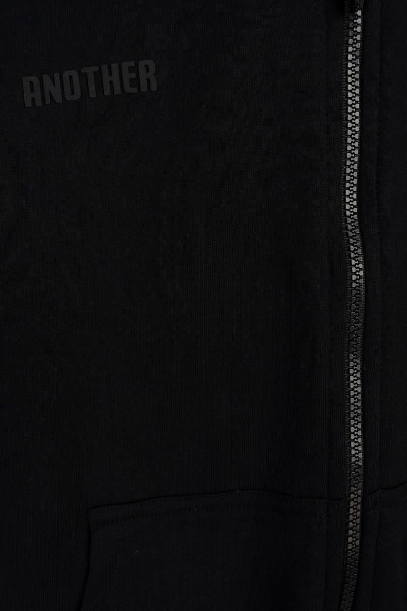 Czarna bluza oversize z kapturem z autorską grafiką z tyłu
