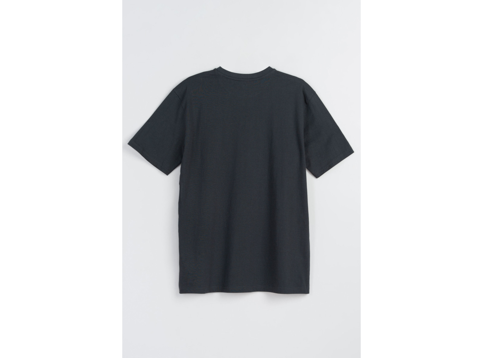 Ciemnoszary t-shirt z kolorową grafiką z przodu