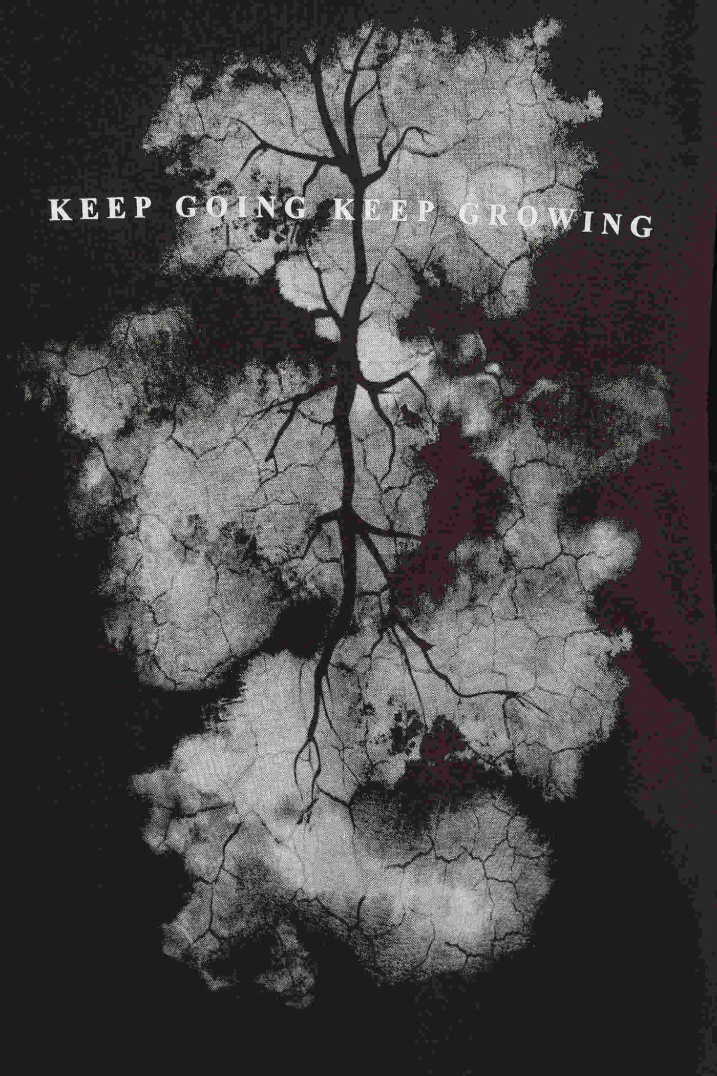 Ciemnobrązowa bluza z kontrastową grafiką z przodu