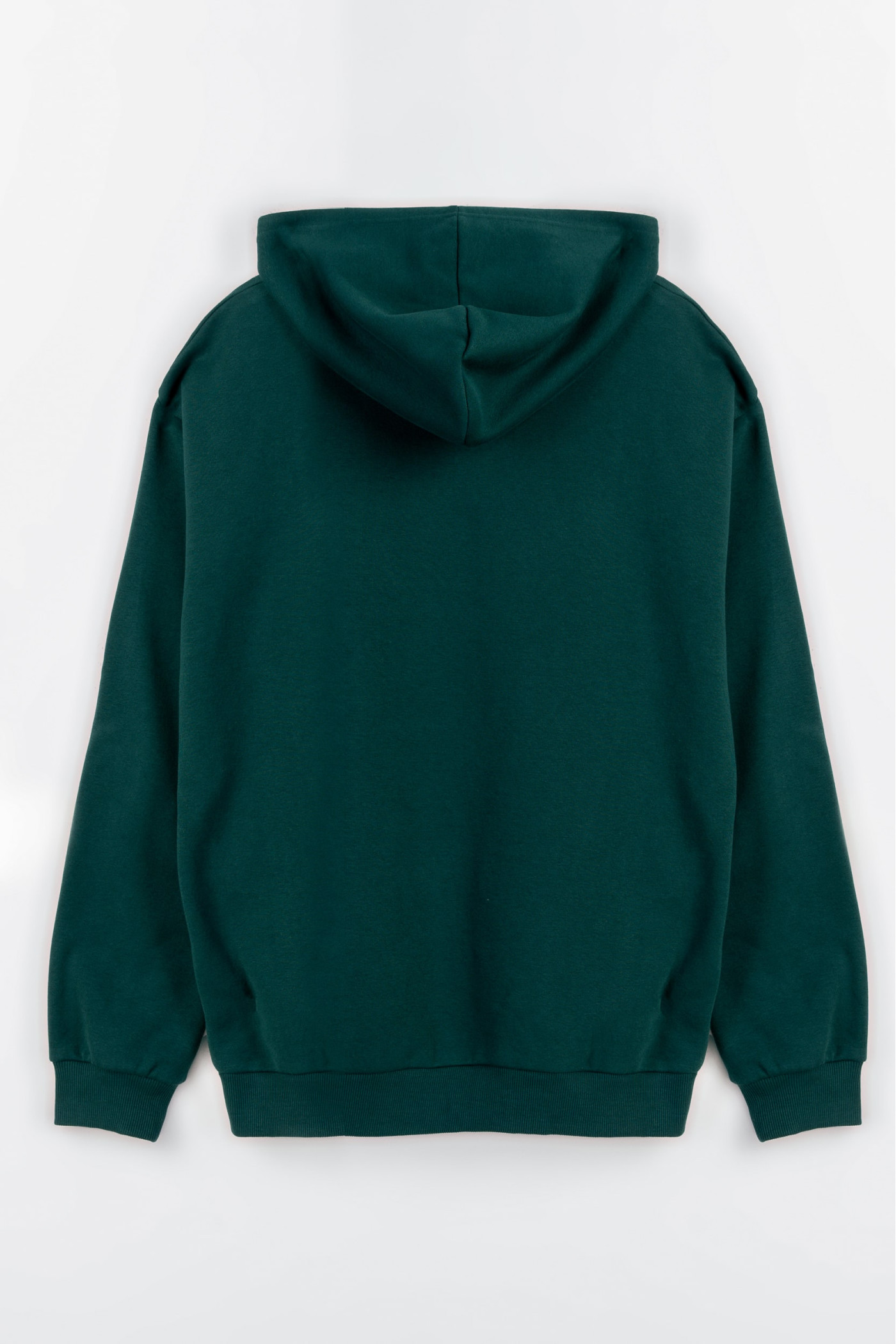 Zielona bluza z kapturem z kolorową grafiką z przodu