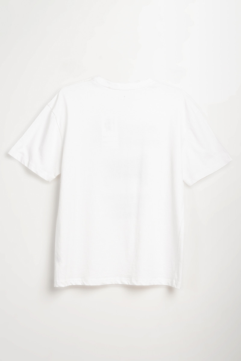 Czarno-biała bawełniana piżama z nadrukami, multikolor