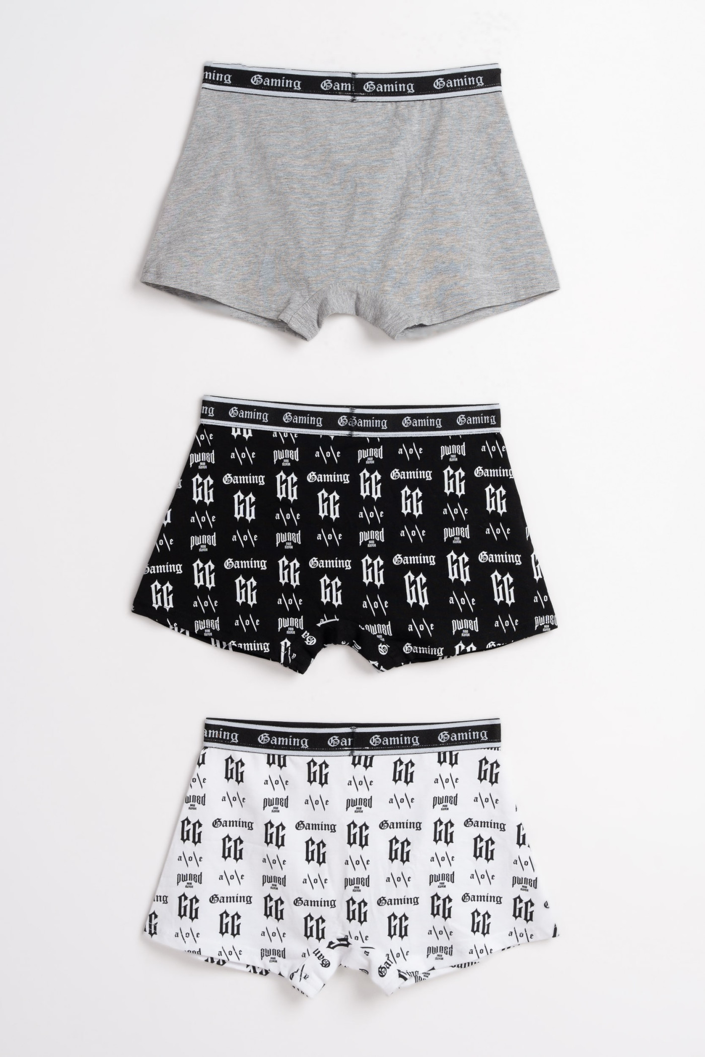 Kolorowe bokserki z nadrukami 3-PAK