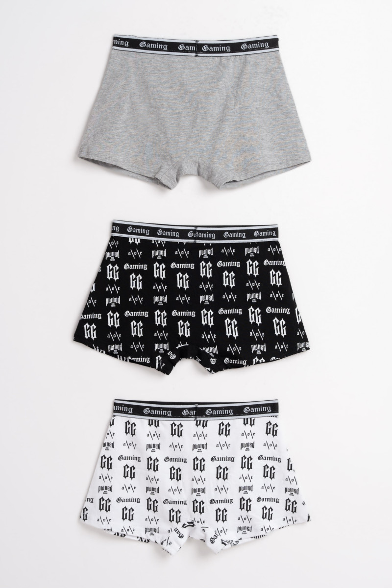 Kolorowe bokserki z nadrukami 3-PAK