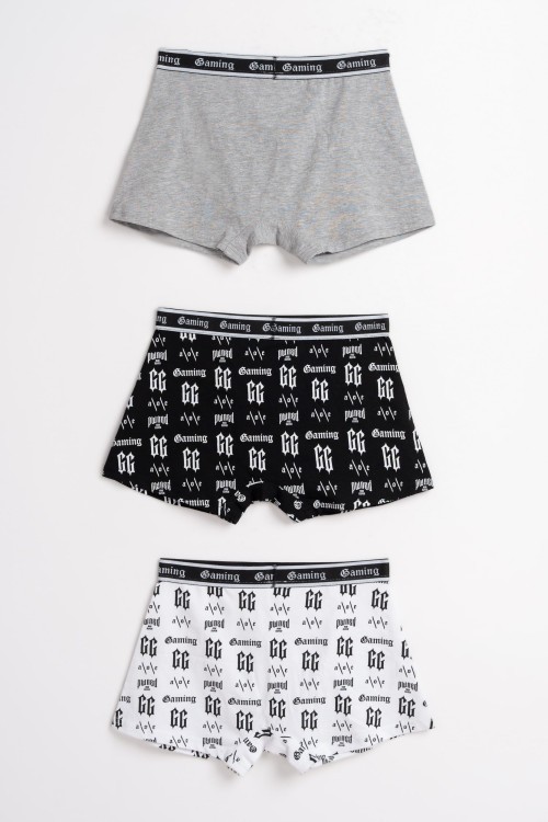 Kolorowe bokserki z nadrukami 3-PAK