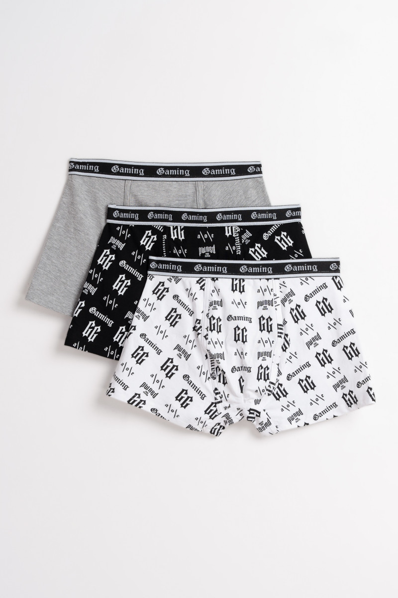 Kolorowe bokserki z nadrukami 3-PAK, multikolor