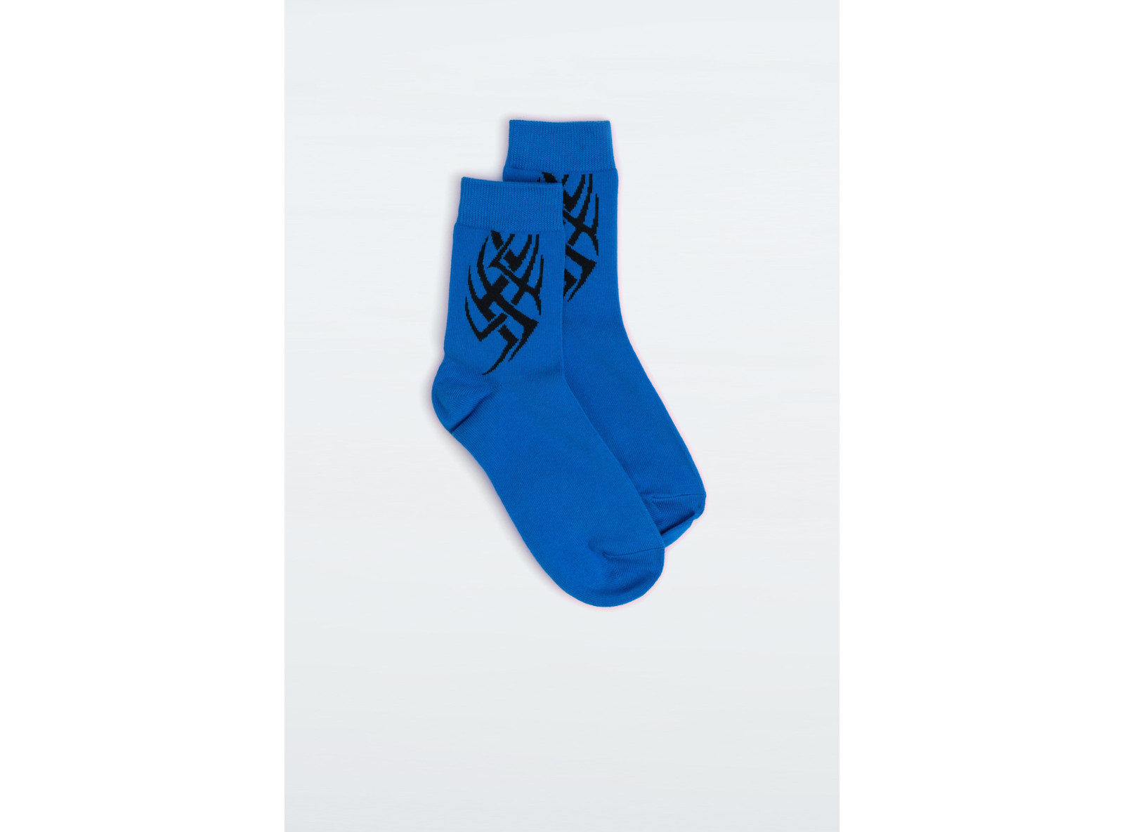 Niebiesko-czarny zestaw skarpet z autorskimi grafikami 3-PAK