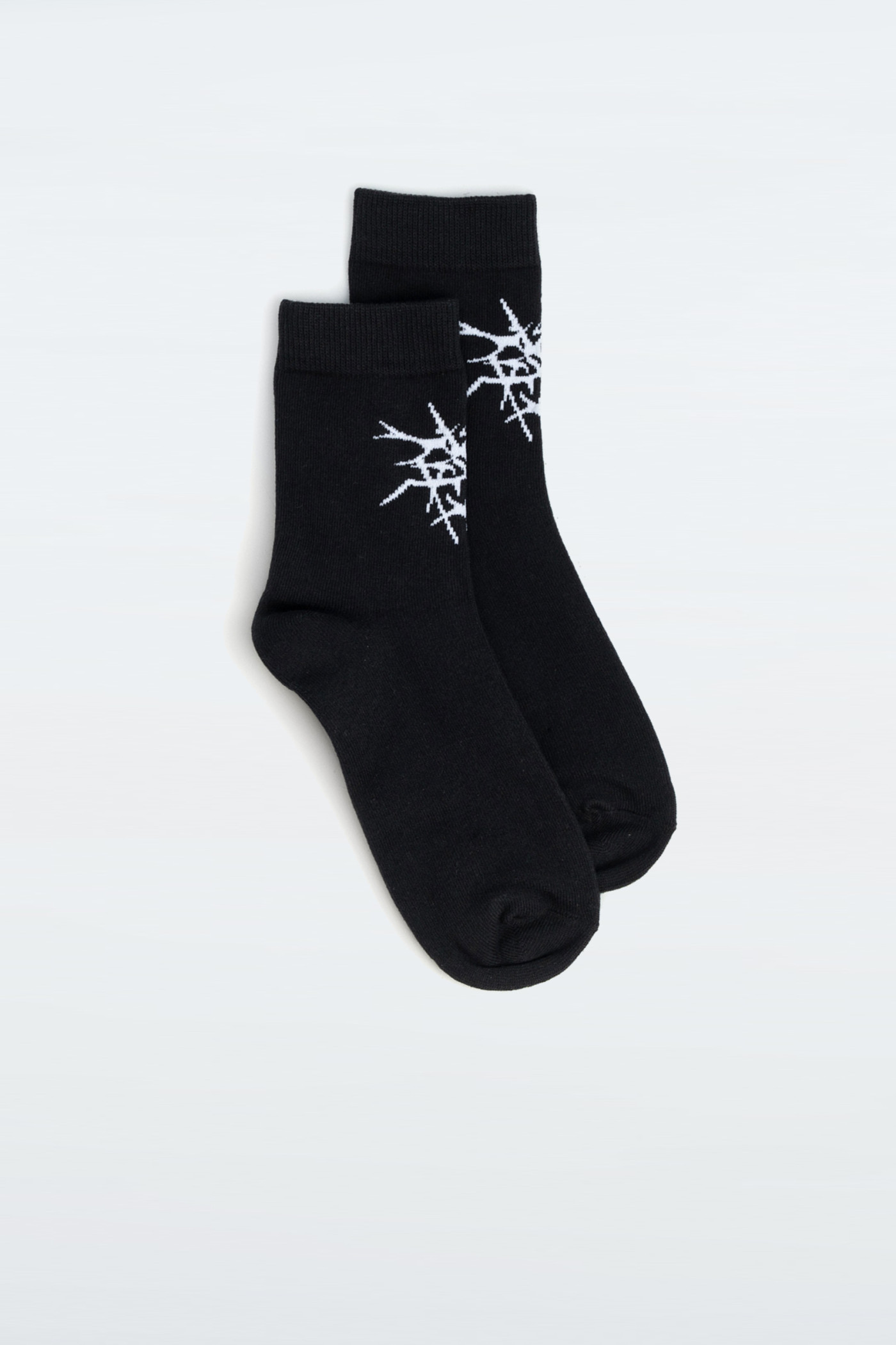 Niebiesko-czarny zestaw skarpet z autorskimi grafikami 3-PAK