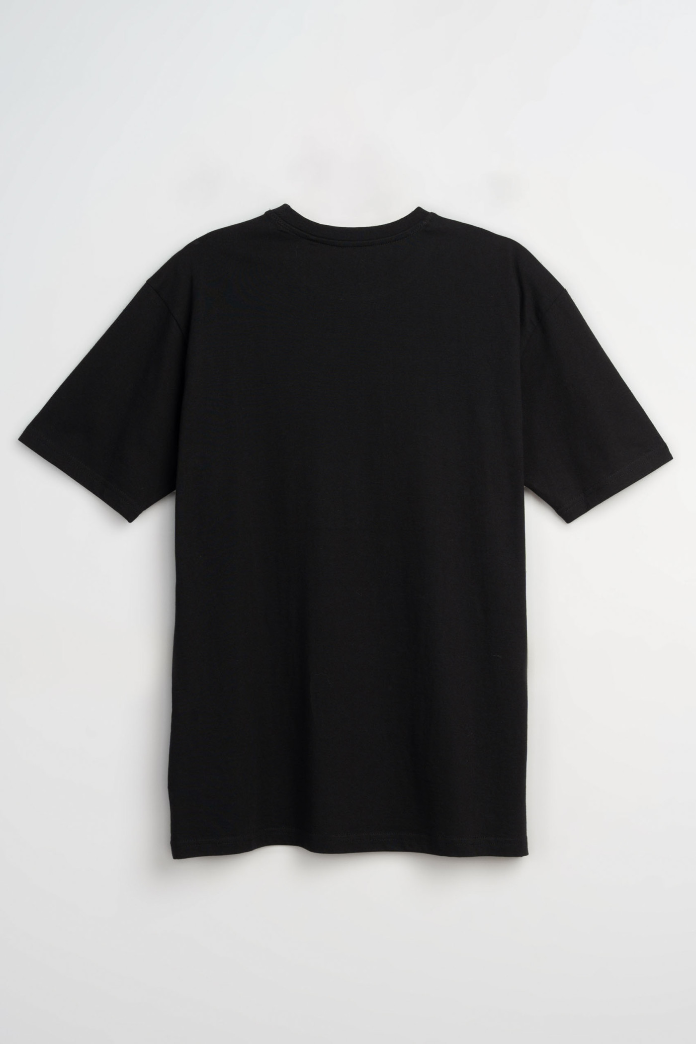 Czarny t-shirt z autorską grafika z przodu