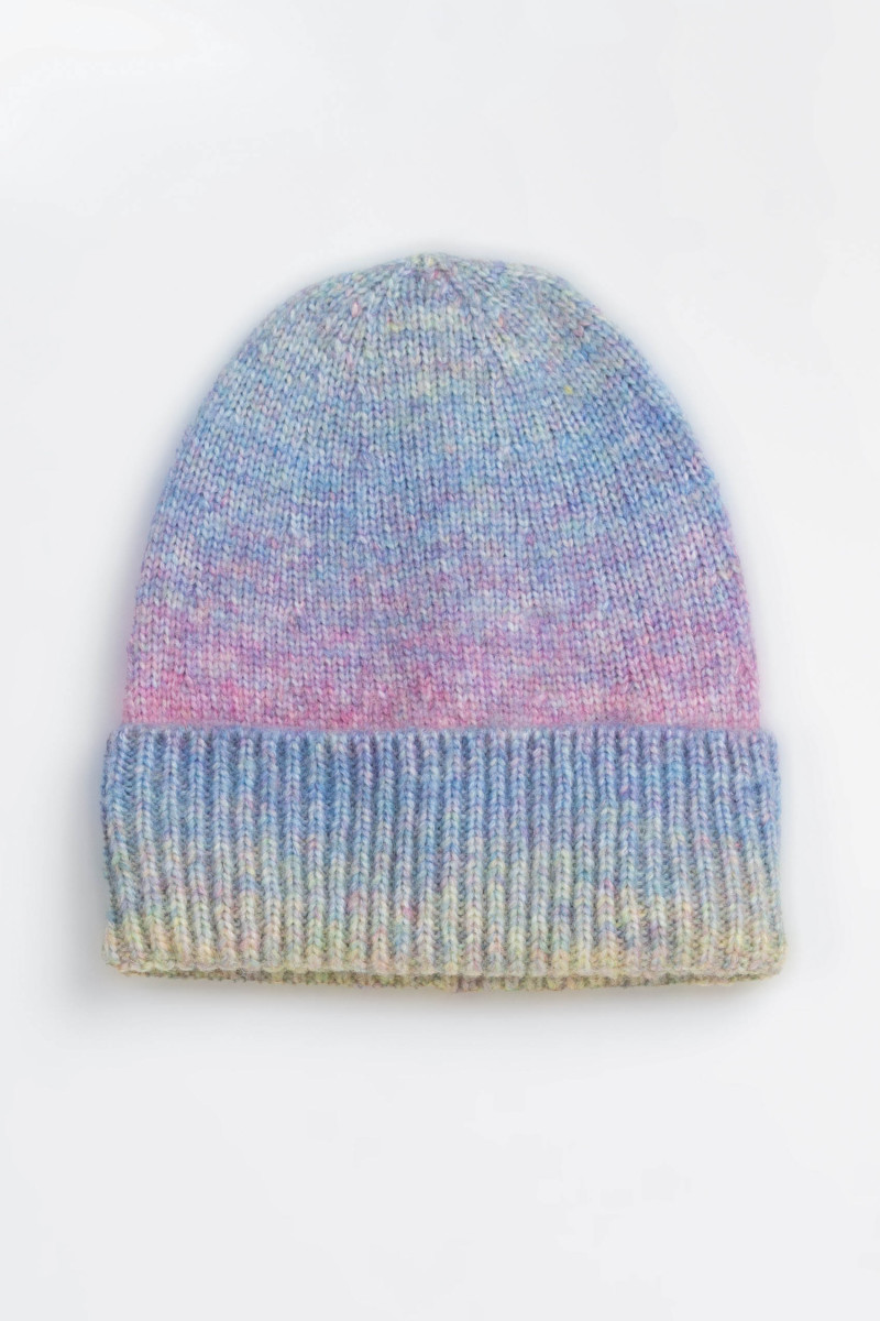 Kolorowa czapka z efektem ombre