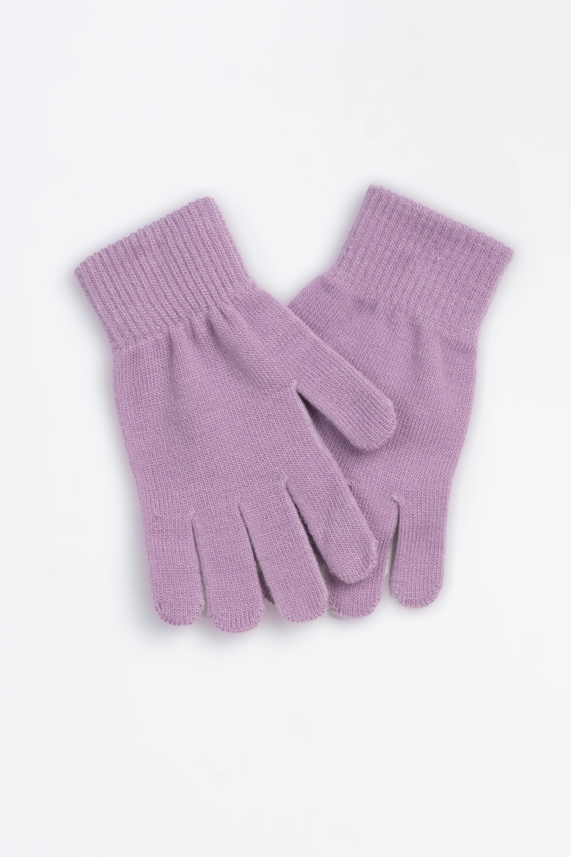 Fioletowe rękawiczki o klasycznym fasonie, fioletowy