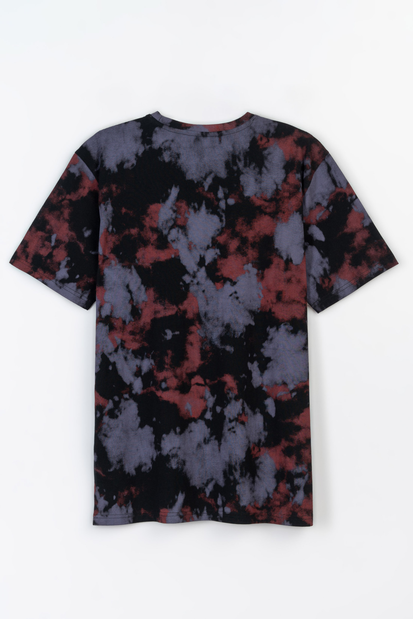 Wielokolorowy t-shirt z minimalistycznym nadrukiem z przodu