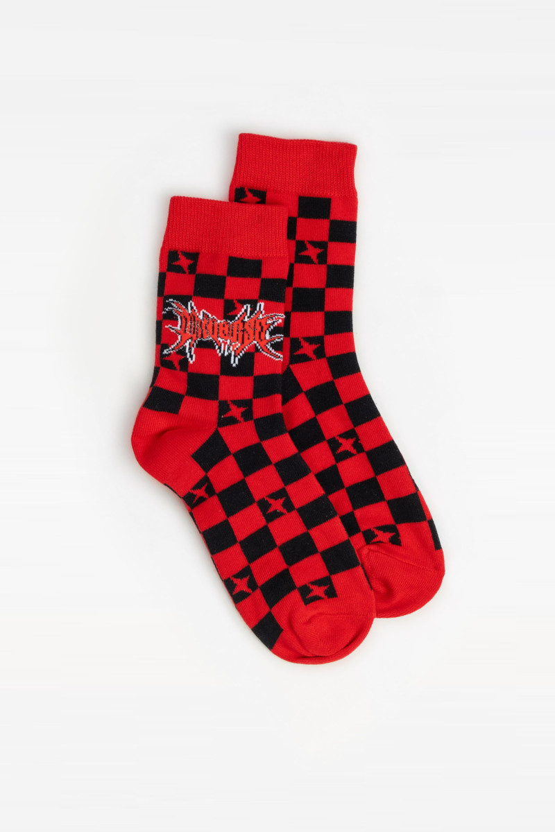 Wielokolorowe skarpety z motywem świątecznym 2-PAK, multikolor