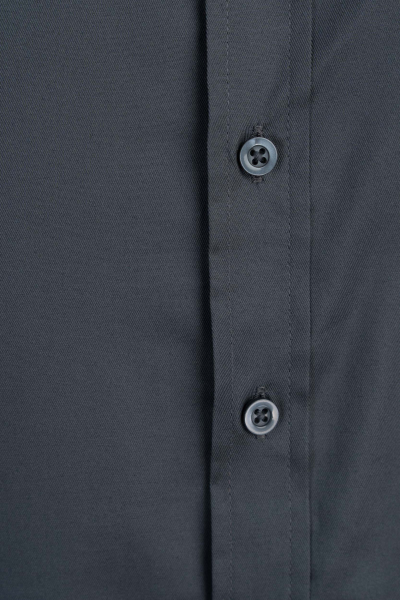 Szara koszula o regularnym kroju z długim rękawem, szary