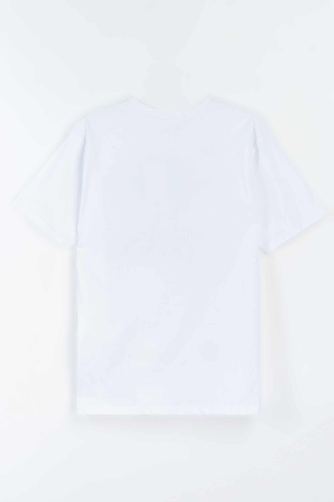 Biały t-shirt z autorską grafiką z przodu Biały t-shirt z autorską grafiką z przodu