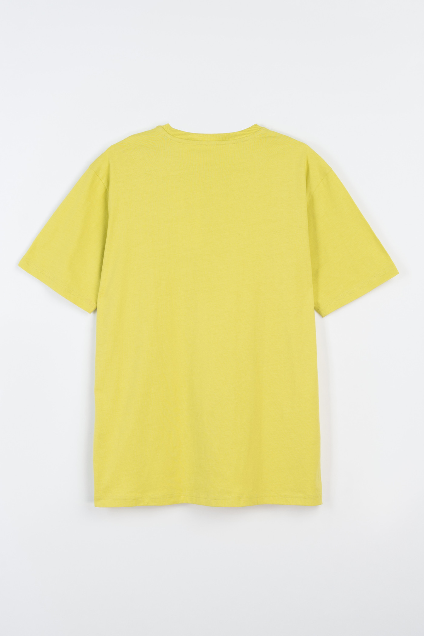 Limonkowy t-shirt z autorską grafiką z przodu Limonkowy t-shirt z autorską grafiką z przodu