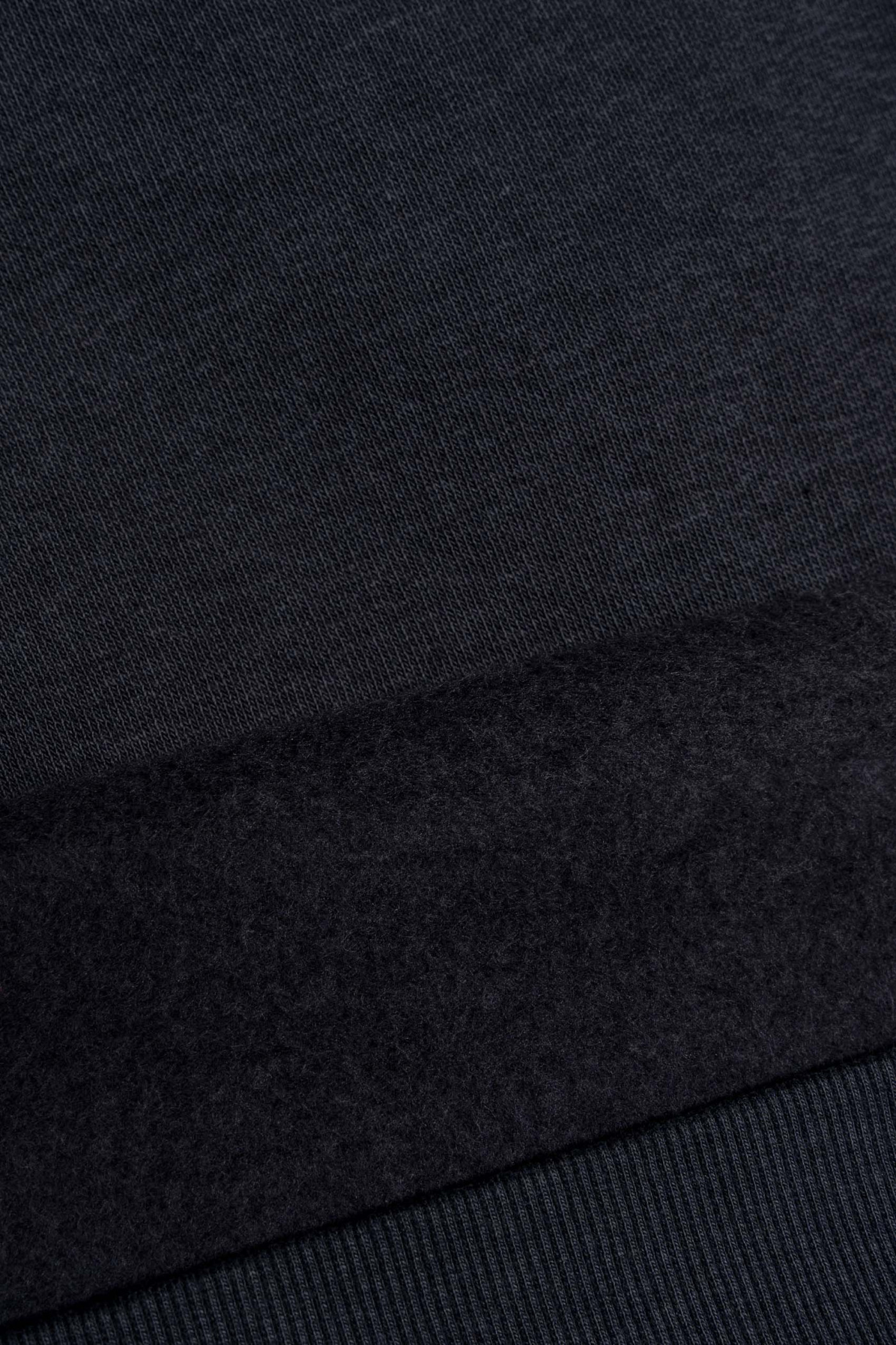 Ciemnoszara bluza REGULAR z kapturem z minimalistyczną grafiką z przodu