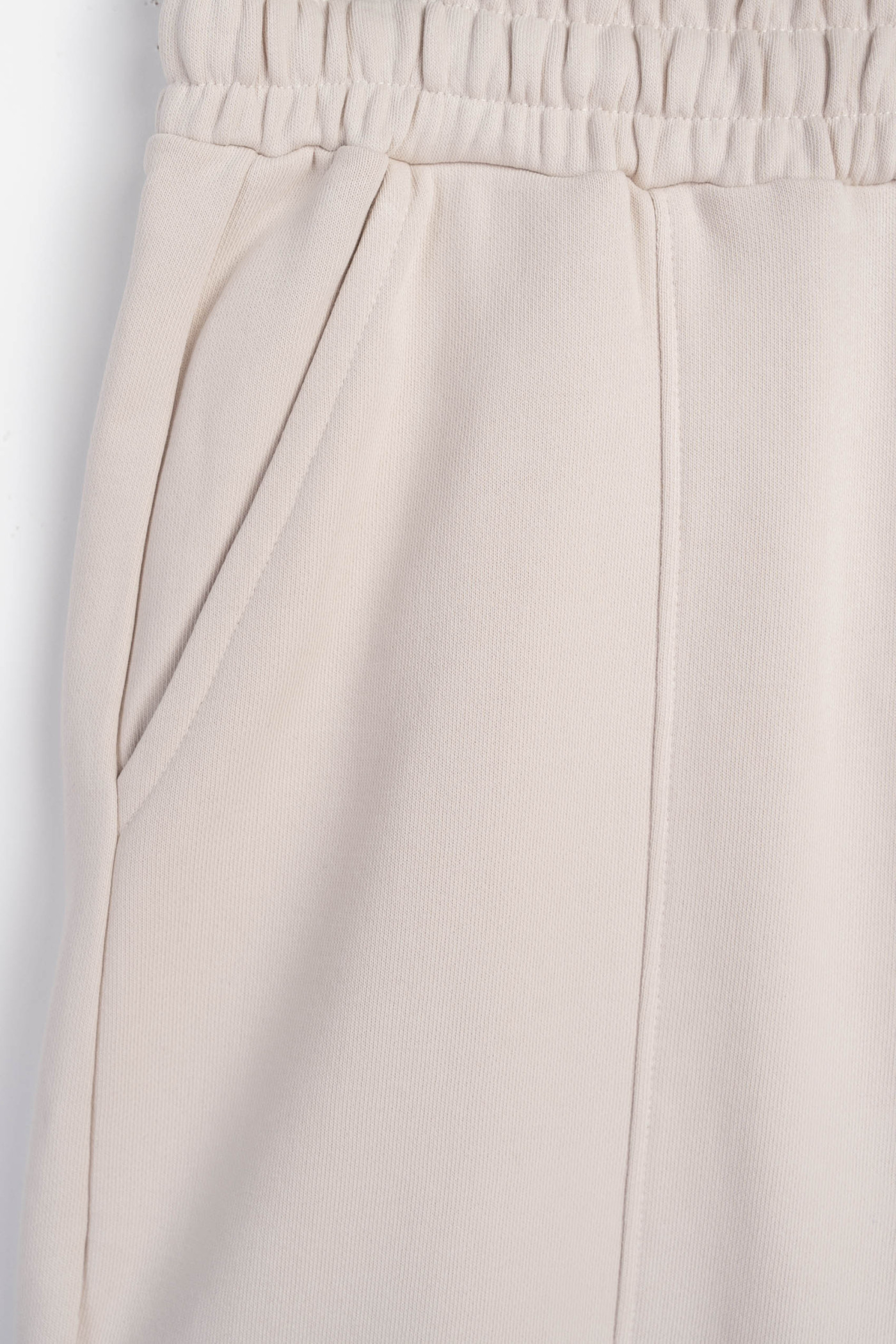 Beżowe spodnie dresowe WIDE LEG