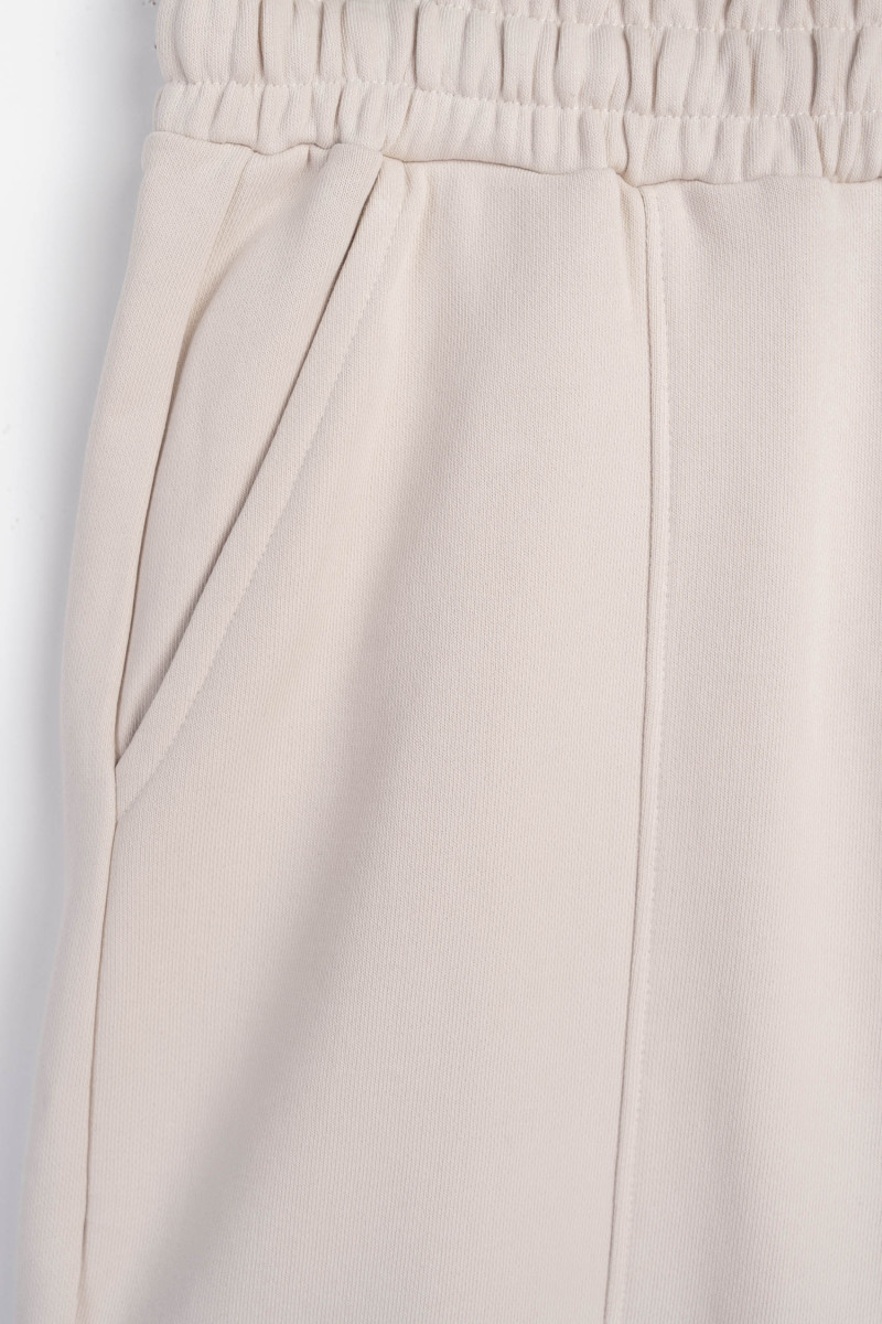 Beżowe spodnie dresowe WIDE LEG